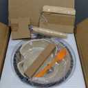 QuliMetal Dutch Oven Bread Baking 5QT Enamel cast iron Oven with Sourdough BreadBaking Supplies like Bread Proofing Basket, Scoring Lame, Dough Whisk for Sour dough, Breadmaking Blue