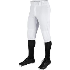 CHAMPRO Men' Champro Adult Triple Crown Knicker Baseball Uniform Pants, White, Medium US
