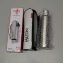 Milton Thermosteel Flip Lid 500, Double Walled Vacuum Insulated Thermos 500 ml | 16 oz | 24 Hours Hot and Cold Water Bottle with Cover, Stainless Steel, BPA Free, Leak Proof | Silver