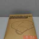 Electric Heated Blanket Throw Size - 50"x60", Soft Flannel Heating Blanket, 4 Heating Levels, 3 H Auto Shut Off, Breathable Warm and Washable for Sofa, Lake Blue