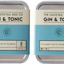 Gin & Tonic Cocktail Kit - The Cocktail Box Co. Premium Cocktail Kits - Make Hand Crafted Cocktails. Great Gift for Any Cocktail Lover and Makes The Perfect Travel Companion! (2 Kit)