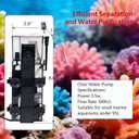 Protein Skimmers for Saltwater Aquariums 79GPH Aquarium Surface Skimmer for 50-80 Gallon Tank Ultra Quiet