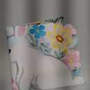 cnomg Easter Table Runner Embroidered Floral Eggs Bunnys Colorful Flower Dresser Scarf Spring Holiday Home Kitchen Dining Tabletop Decoration 14x34 Inches