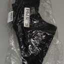 Women's Knit Wide Leg Pants, Cable Pattern, Elastic Waist, Black, One Size