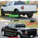 Nilight Taillight Assembly Compatible with 2009 2010 2011 2012 2013 2014 Ford F150 Incandescent Type Styleside Upgrade LED Tube tail lights; Rear Brake Lamps