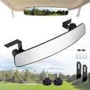 Golf Cart Rear View Mirror, 16.5" Golf Cart Mirrors Compatible with EZ Go, Club Car, Yamaha