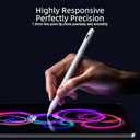 Stylus Pen for iPad 6th-11th Generation-2X Fast Charge Active Pencil Compatible with 2018-2025 Apple iPad Pro 11"/12.9"/M4, iPad Air 3/4/5/M2/M3,iPad mini 5/6 Gen-White