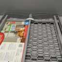 Carlson 28"-42" Easy Fit Dog Gate, Expandable Plastic Pet Gate, Pressure Mounted Gate for Doorways & Hallways, Gray
