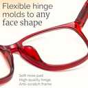 CCVOO Reading Glasses for Women/Men, Eyeglasses, Blue Light Readers for Women/Men, Computer Eye Glasses, Cheaters