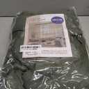 MIULEE Olive Green Privacy Sheer Curtains That Let Light in 84 Inches Long Non-See-Through Semi Sheer Curtain Light Filtering Window Curtains Drapes for Living Room Bedroom 2 Panels Set