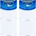 Cryspool 04086 Filter Compatible with Rainbow RTL-75, Custom Molded Products 25390, C-4975, PRB75, R173435, 17-2632, 75 Sq. Ft Spa Filter Cartridge, 2 Pack