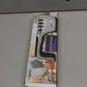 Longzon 5-in-1 Knife Sharpener [4 Stage] with a Pair of Cut-Resistant Glove, Original Premium Polish Blades, Best Kitchen Knife Sharpener Really Works for Fruit and Steel Knives, Scissors-Black+Red