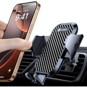 andobil Upgrade Phone Holders for Your Car - Air Vent Phone Mount, Ultra-Stable Metal Clip with Anti-Shake & 360° Rotation, Universal Car Mount Fit iPhone 17/16/15/14/13 Pro Max/Android/Samsung Galaxy