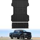 LASFIT Truck Bed Mats &Tailgate Mats for 6.75 Ft(Not Fit 8Ft Bed) Ford Superduty F250 F350 2026-2023 Custom Fit TPE All Weather Truck &Tailgate Liner (Not Fit Optional with Tailgate Step), 2pcs Black