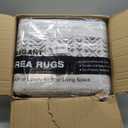 8x10 Area Rug for Living Room Moroccan Washable Rugs Non Slip Indoor Floor Carpet Foldable Large Soft Area Rug for Dining Room Bedroom with Low Pile(Grey,8'x10')