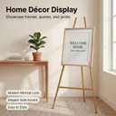 Ns Jymb Gold Easel Stand for Welcome Sign and Wedding Decor | Heavy duty metal floor easel for wedding sign, welcome board, poster, seating chart, baby shower and event display
