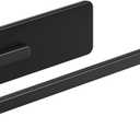 6 x Heavy-Duty Magnetic Paper Towel Holder for Fridge, Fits Jumbo Rolls, Black, 12.4 inches