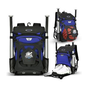 Baseball Bag for Adult and Youth, Large Capacity Bat Bag Lightweight Softball Bag with Shoe Compartment and Fence Hook for TBall Bat & Equipment, Waterproof Baseball Backpack for Helmet, Gloves