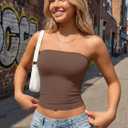 Trendy Queen Womens 3 Pack Strapless Bandeau Going Out Crop Tube Tops (L)