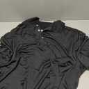 PGA Tour Men's Airflux Solid Mesh Short Sleeve Classic Golf Polo Shirt (Black, XXXL)