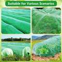 Garden Mesh Netting Kit for Raised Beds, 10x30FT Green Garden Netting 6 Sets Fiberglass Garden Hoops, Row Cover Garden Netting Pest Barrier Plant Protection for Vegetable Flowers Fruits