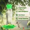Birdream Hummingbird Feeders for Outdoors, 15oz Hanging Hummingbird Feeders Ant Proof, Easy to Clean and Maintain, Gift for Bird Lover, Green (2 Pack)