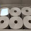 Tork Natural Paper Hand Towel Roll H21 100% Recycled Fiber, Universal Fit 6 Rolls x 800 Ft (RK8002), 6 Count