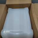IRIS USA 32 QT Plastic Storage Box with Lid and Latches - 6 Pack - BPA-Free, See-Through Organizing Solution, Durable Nestable Stackable Containers, Secure Pull Handle - Clear