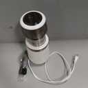 SHARDOR Electric Super Silent Blade Coffee Grinder, Timed Grind Control Rotary Knob, Adjustable Coarse to Fine for Coffee Beans, Spices & Herbs, with 2 Removable Stainless Steel Bowl, White