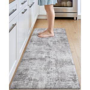 DEXI Kitchen Floor Mats Cushioned Anti Fatigue Runner, 23x59 Dark Grey