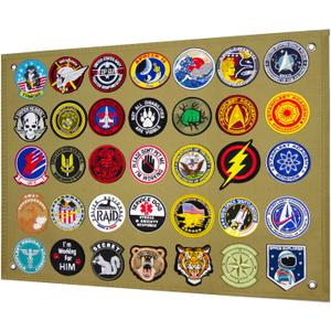Tactical Patch Display Panel Holder Board for Military Army Combat Morale Uniform Hook and Loop Emblems, 18 Inches x 24 Inches (Small), No Patches Included