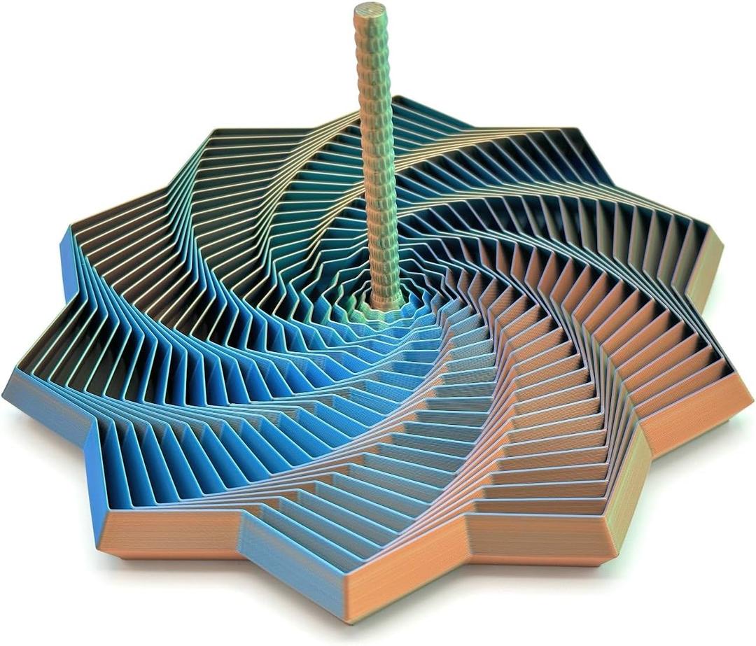 Expanded Sensory Fidget Star with Handle Visually Captivating and Satisfyingly Noisy! (Large)