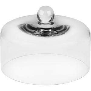 8" Wide Handmade Sturdy Glass Cake Dome, Cake Cover Lid, Cake Stand Topper, Glass Dome Cloche, Glasss Cloche (8"x5.5")