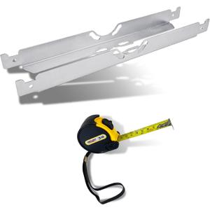 2 Pack Toe Alignment Tool Plates with Measuring Tape, Wheel Alignment Tool Kit for Cars, Trucks, SUVs, Sturdy and Compact Plates for Fast, Accurate Wheel Alignment Measurements