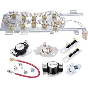 Jovitec Dryer Heating Element 8544771 Clothes Dryer Heating Element Set Includes 8544771, Thermal Fuse (279973 and 3392519), 279816 Thermostat Dryer Replacement Compatible with Maytag, Kenmore