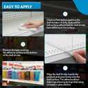 Shelf Dividers, 50 Pack, Self Adhesive, 3 H x 9.5 L Shelf Separators for Retail Shelving, Pantry & Closet Organization, Easy Stick 20 Mil Clear PVC, Product Display Dividers, Clip Strip Corp