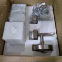  Wall 2 Lights Brushed Nickel Vanity Light, Square, Silver