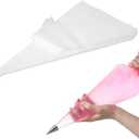 100Pcs 24 Inch Extra Large Piping Bags Disposable, Thickened Disposable Clear Plastic Icing Piping Bags, Food Grade Cake Decorating Bags for Dessert, Pastry, Cookies, Cupcake Decorating