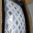 Madison Park Queen Comforter Set, Removable 100% Cotton Duvet Cover Queen Size with Insert, Farmhouse Bedding, Textured Stripe Clipped Jacquard Accent, Queen, Grey 8 Piece (Gray)