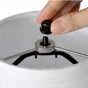6" Lamp Shade Harp Holder and E26 Light Base UNO Fitter Adapter Converter Finial Set,for Table and Floor Lamps