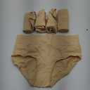 Molasus Women's Cotton Underwear High Waisted Full Coverage Ladies Panties, Size: Large