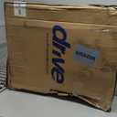 Drive Medical Nitro Duet Dual Function Foldable Rollator Walker & Transport Wheelchair for Seniors & Adults - Hand Activated Brakes & Back Support - Large Front Wheels - Red