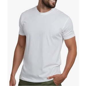 T-Shirts Soft Cotton Blend Crew Neck Tee S - 4XL Athletic Fit Plain & Logo Basic T-Shirt for Men, Size M