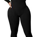 chicyes Women's Sexy Jumpsuits Workout Sleeveless Ribbed One Piece Casual Pants Plus Size Romper Summer Outfits XL