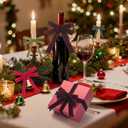 3 x Brown Velvet Ribbon, Vintage Velvet Ribbon 3/8 Inch x 25 Yards, Brown Christmas Ribbons for Gift Wrapping, Christmas Tree Ornaments, Flower Bouquet, Wreath Decorations, Bow Making