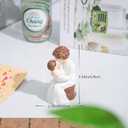 Grandma Gifts,Hand-Painted Resin Sculpture of Grandmother Holding Baby, to Celebrate New Beginnings, Newborns, and Loving Family Bonds