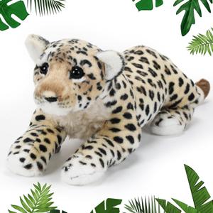19 Inch Stuffed Animal Tiger Leopard Lion Cheetah Valentines Plush Toys for Girls Boys Realistic Wild Jungle Animals Toys Birthday Valentine's Day Gifts (Leopard)