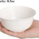 Tebery 150 Pack 8.5 Oz Disposable Plastic Bowls, Small Sturdy Hard Soup Dessert Bowls for Party, Ice Cream Salad Serving Dish for Snacks, Candy, Milk, Cereals, Ideal for Catering, Picnic, Daily Meal