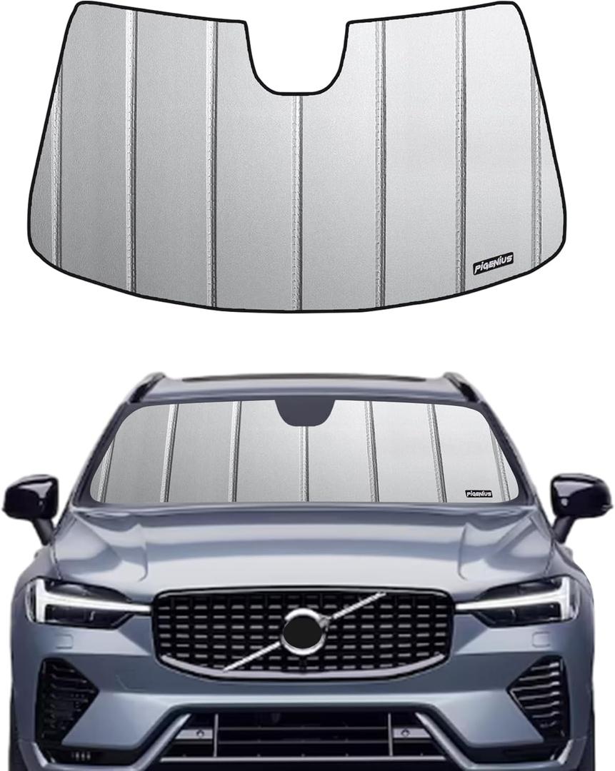 Windshield Sun Shade for Volvo XC60 2018-2025 Custom Front Window Sunshade - Safeguard