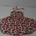 Vintage Dresses for Girls Halter Dress Sleeveless Bowknot Heart Neck 4-12 Years L